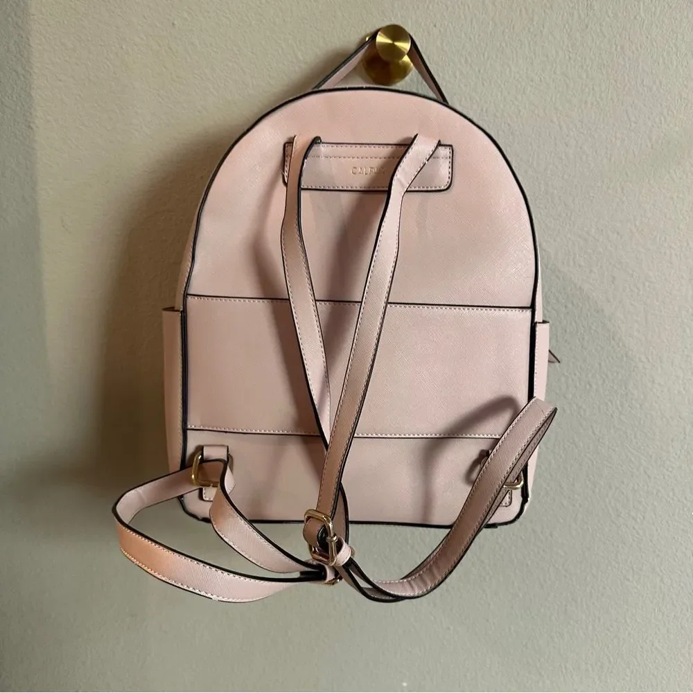 Calpak pale pink Backpack with Stitch Detail